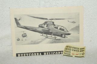 VINTAGE 1969 REVELL BELL HUEY COBRA HELICOPTER 1/32 SCALE H - 287 UNBUILT 3