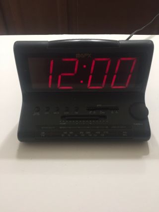 Vintage Gpx Gran Prix D518 Am/fm Snooze Alarm Clock Radio Jumbo Red Led Display