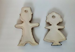 Vintage Arnel Chalkware Gingerbread Man and Woman 2