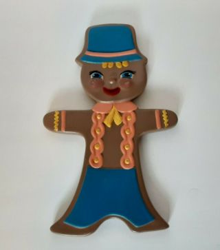 Vintage Arnel Chalkware Gingerbread Man and Woman 3