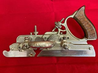 Antique Stanley No.  45 Sweetheart Combination Plow Plane W/blades -
