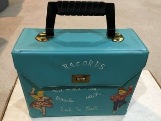 Vintage 45 Rpm Record Case Vinyl 7” Record Case Ex,