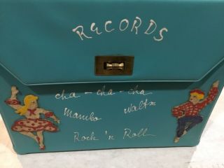 Vintage 45 Rpm Record Case vinyl 7” Record Case EX, 2