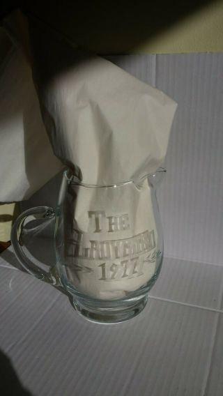 Vintage Political Lady Bird Johnson 1977 Glass Gift Pitcher
