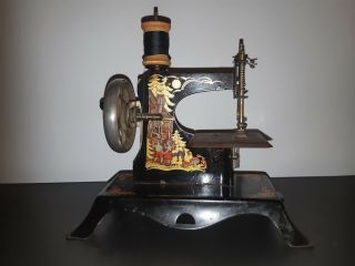 Antique Sewing Machine Germany Casige Hand Crank Child’s Toy Hansel & Gretel