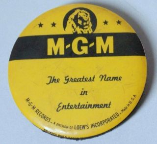 Vtg Mgm Records Loews Inc Round Advertising Record Duster Cleaner Usa