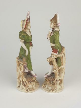 Pair Antique Royal Dux Porcelain Figurines,  Gallant & Lady 2