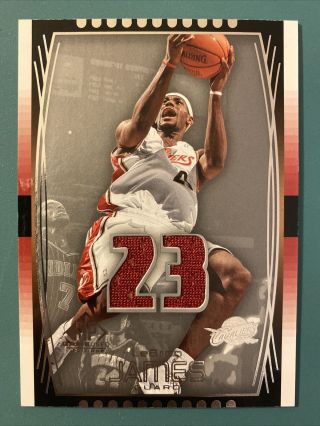 2004 - 05 Sp Game Edition Lebron James 23 Game Worn Jersey Relic Card 63