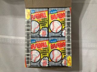 1989 FLEER BASEBALL CARD WAX PACK BOX 36 PACKS ERROR? 2
