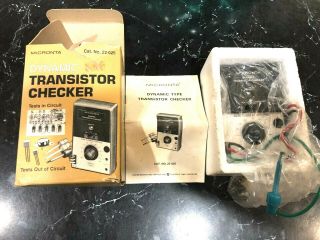Vintage Micronta Dynamic Transistor Checker Radio Shack 22 - 025 Box Instructions