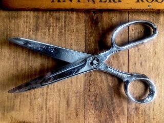 Vintage Change - A - Blade Metal Scissors Shears Bmc Mfg Binghamton Ny Farmhouse Old