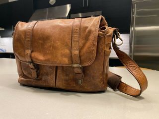 Ona Brixton Leather Camera Bag,  Antique Cognac,  13 " Laptop Size