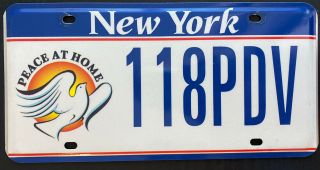 2015 York Peace At Home Specialty License Plate