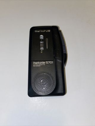 Vintage Olympus Pearlcorder S701 Handheld Micro Cassette Voice Recorder - 1 Tape