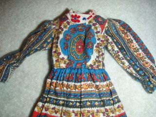 Vtg Blythe Doll " Pretty Paisley Dress " 1972