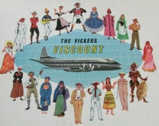 Vickers Viscount Aircraft Airliner Prestige Manufacturer 