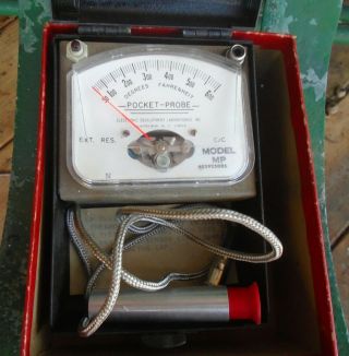 Vintage Pyrometer Pocket Probe Model Mp Electronic Development Labs
