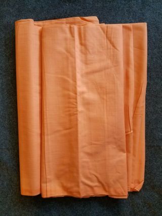 Vintage Orange Cotton Fabric/yardage,  10.  25 Yds X 44 " Wide