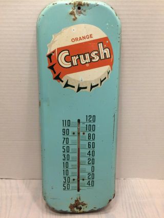Vintage Antique Orange Crush Thermometer Model 1110 Soda Service Station Store