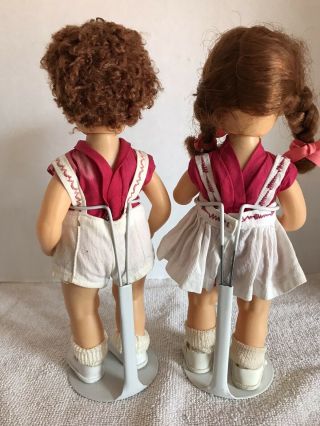 Vintage 10” Tiny Terri Lee & Tiny Jerri Lee Dolls Matching Outfits 2