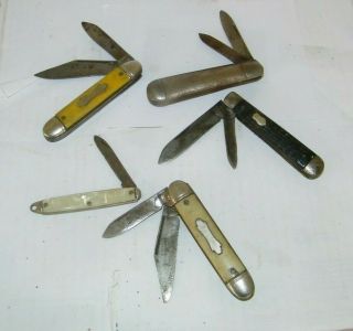 5 - Vintage Pocket Knives 2 - Colonial Prov,  R.  I.  Folding Factory Type