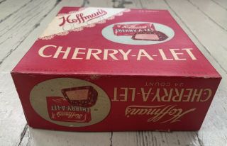 Vtg 50s 60s Hoffman’s CHERRY A LET Candy BAR BOX 2
