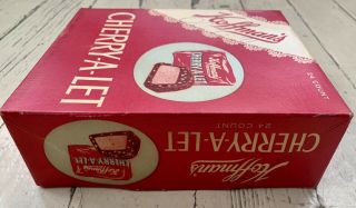 Vtg 50s 60s Hoffman’s CHERRY A LET Candy BAR BOX 3