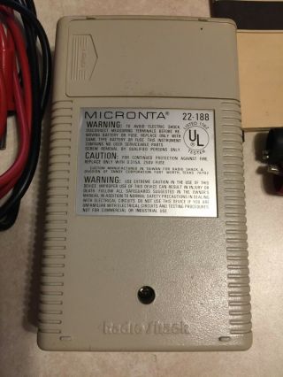 Vintage Micronta 22 - 188 LCD Digital Multimeter Auto Ranging Box 3