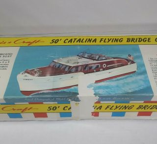 Sterling Models Chris Craft 50’ Catalina Flying Bridge Cruiser Partially Built 3