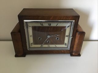 Antique Art Deco Westminster Chime Mantle Clock German Good Order