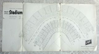 Vintage Milwaukee County Stadium Plans Brochure 1953 Diagram Packers Brewers 3