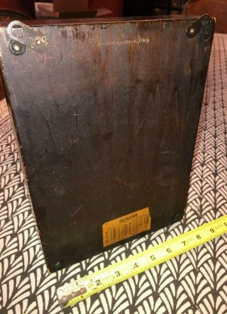 ANTIQUE DEAGAN DINNER BELL 4 NOTE RAILROAD/OCEAN LINER CHIME WITH MALLET 3