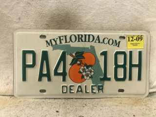 2009 Florida Dealer License Plate