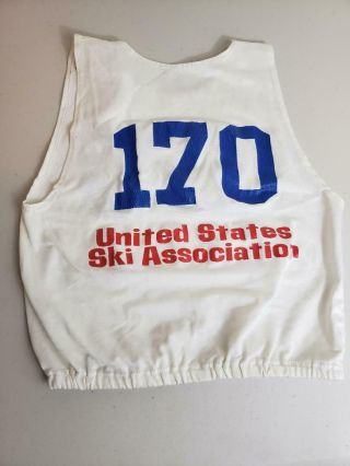 Ussa United States Ski Association Vintage 1990 Racing Bib
