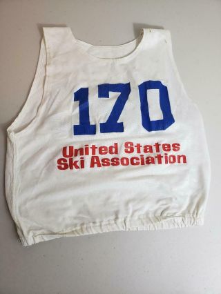 USSA United States Ski Association Vintage 1990 Racing Bib 2
