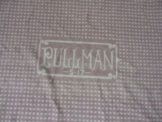 Vintage Pullman Wool Blanket Railroad Train No S - 17 Sleeping Car 60 " X 83 " (a)