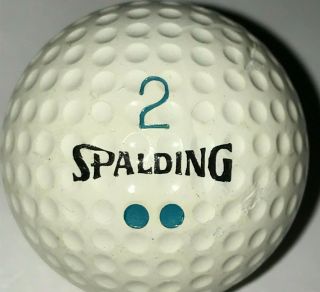1 Vintage Spalding Starflite Aqua Teal Dot 2 Golf Ball (b - 9 - 5)