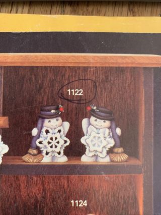 Clay Magic 1122 Snowflake Belly Snowmen Christmas Holiday Vintage Ceramic Mold