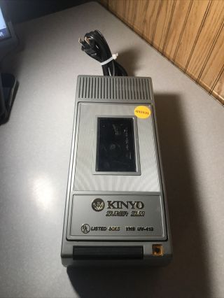 Vintage Kinyo 405853 Uv - 413 Slim Vhs Cassette Tape Rewinder