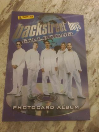 Vintage 1999 Backstreet Boys Panini Photocard Photo Album Millennium Panini (o)