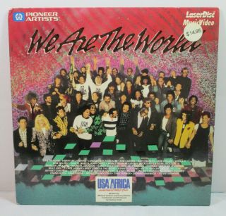 Vintage Pioneer Artists We Are The World Laserdisc Musicvideo 1985 Usa/africa 8 "