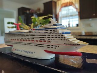 Carnival Conquest Cruise Ship Resin Model.  12 Inch No Box.