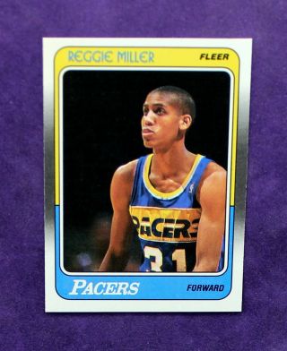 1988 Fleer Reggie Miller Rookie 57 Pack Fresh Card