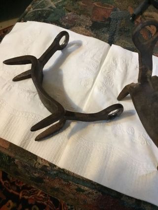 Revolutionary War Early American 18th Century Forged Iron Ice Creepers 3