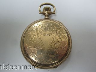 Antique Awwco Waltham Grade No 625 17j Micrometer Reg Hunting Pocket Watch 1903