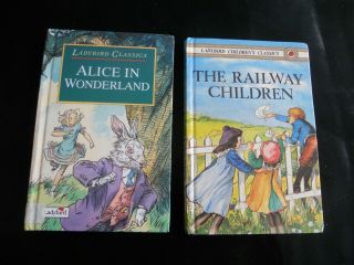 2 Vintage Ladybird Classic Books Alice In Wonderland,  The Railway Children