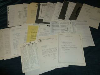 Documents From Historic Delorean Car Company Files (d13)