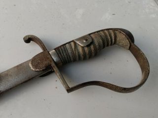 Antique German Ww1 Nco Sword W/ Scabbard