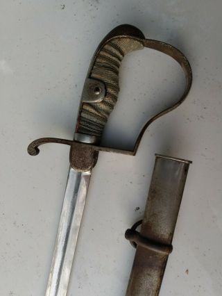 Antique German WW1 NCO Sword w/ Scabbard 2