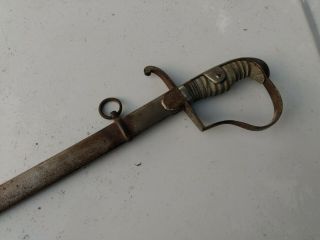 Antique German WW1 NCO Sword w/ Scabbard 3